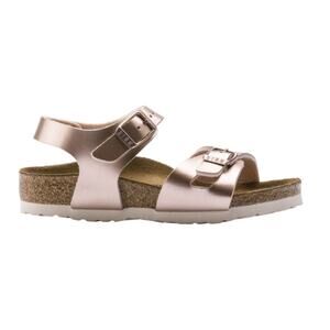 Birkenstock Rio Sandal Kids' Electric Metallic Copper Birko-Flor size 34 (3-3.5)